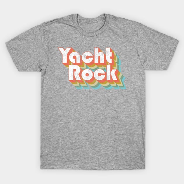 Vintage Fade Yacht Rock Party Boat Drinking Gift T-Shirt by Vector Deluxe